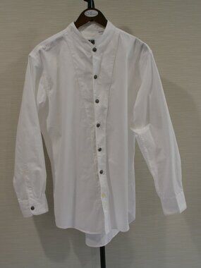 Cumberland Outfitters mens White long-sleeve button-up shirt